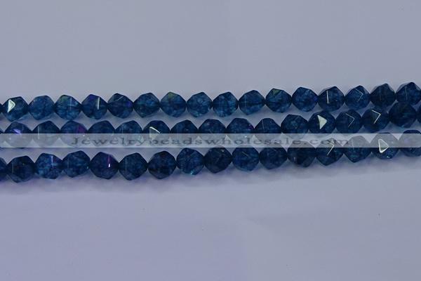 CKC713 15.5 inches 10mm faceted nuggets imitation kyanite beads