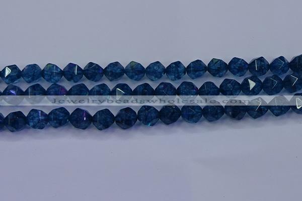 CKC714 15.5 inches 12mm faceted nuggets imitation kyanite beads