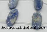 CKC75 Top drilled 11*25mm oval natural kyanite gemstone beads