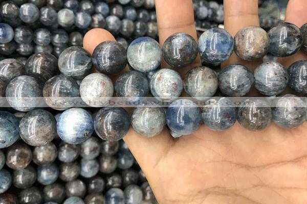 CKC755 15.5 inches 14mm round blue kyanite beads wholesale