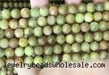 CKC762 15.5 inches 8mm round natural green kyanite beads