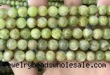 CKC768 15.5 inches 10mm round natural green kyanite beads