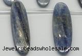 CKC78 Top drilled 13*45mm oval natural kyanite gemstone beads