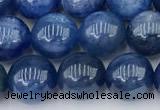 CKC794 15 inches 8mm round blue kyanite beads wholesale