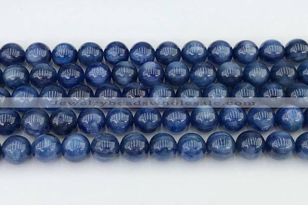 CKC795 15 inches 10mm round blue kyanite beads wholesale