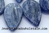 CKC820 15 inches 12*25mm - 14*28mm flat teardrop blue kyanite beads