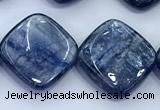 CKC825 15 inches 15*15mm - 16*16mm square blue kyanite beads