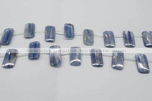 CKC85 Top drilled 13*25mm rectangle natural kyanite gemstone beads