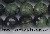 CKJ314 15.5 inches 12mm faceted round kambaba jasper beads