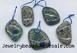 CKJ430 25*35mm - 40*55mm freeform k2 jasper slab pendants