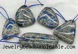 CKJ431 25*35mm - 40*55mm freeform k2 jasper slab pendants