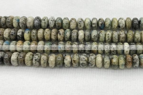 CKJ439 15.5 inches 5*10mm - 6*10mm rondelle natural k2 jasper beads