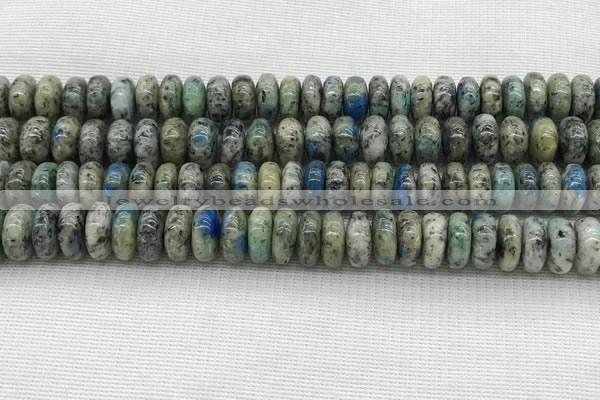 CKJ440 15.5 inches 5*10mm - 6*10mm rondelle natural k2 jasper beads