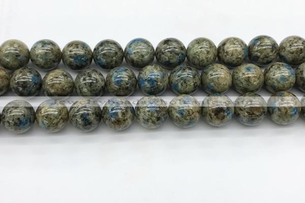 CKJ478 15.5 inches 14mm round natural k2 jasper beads wholesale