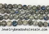 CKJ492 15.5 inches 10mm flat round natural k2 jasper beads