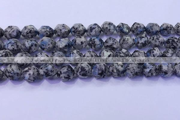 CKJ709 15.5 inches 12mm faceted nuggets imitation k2 jasper beads