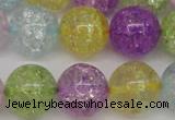 CKQ26 15.5 inches 16mm round dyed crackle quartz beads wholesale