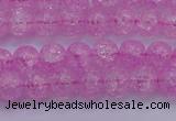 CKQ301 15.5 inches 6mm round dyed crackle quartz beads wholesale