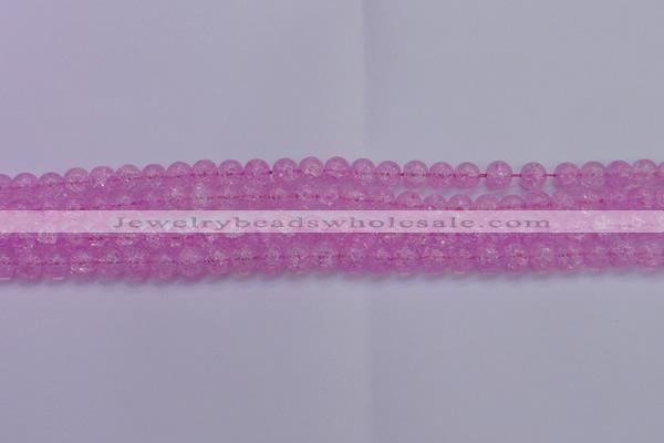 CKQ301 15.5 inches 6mm round dyed crackle quartz beads wholesale