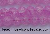 CKQ303 15.5 inches 10mm round dyed crackle quartz beads wholesale