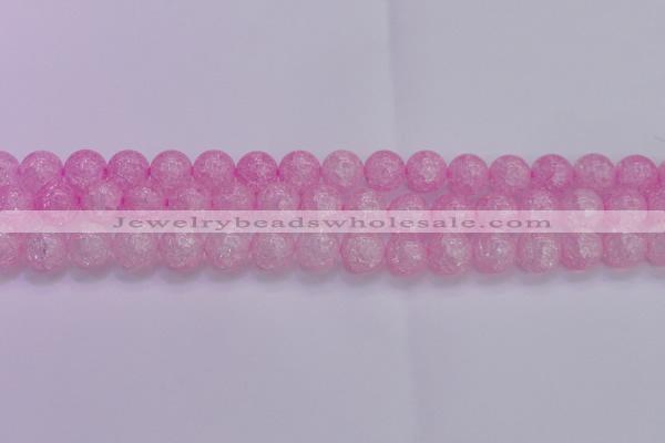 CKQ305 15.5 inches 14mm round dyed crackle quartz beads wholesale