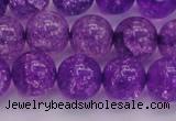 CKQ312 15.5 inches 14mm round dyed crackle quartz beads wholesale