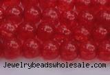 CKQ316 15.5 inches 8mm round dyed crackle quartz beads wholesale