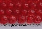 CKQ317 15.5 inches 10mm round dyed crackle quartz beads wholesale