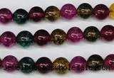 CKQ32 15.5 inches 8mm round dyed crackle quartz beads wholesale