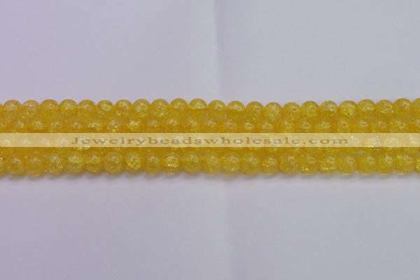 CKQ324 15.5 inches 10mm round dyed crackle quartz beads wholesale