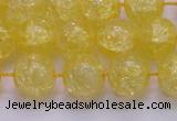 CKQ326 15.5 inches 14mm round dyed crackle quartz beads wholesale