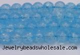 CKQ329 15.5 inches 6mm round dyed crackle quartz beads wholesale