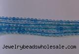 CKQ370 15.5 inches 4mm round dyed crackle quartz beads wholesale