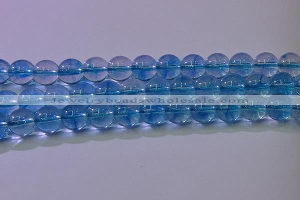 CKQ373 15.5 inches 10mm round dyed crackle quartz beads