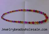 CKQ400 15.5 inches 6mm - 12mm round dyed crackle quartz beads