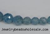 CKQ51 15.5 inches 6mm - 14mm faceted round dyed crackle quartz beads