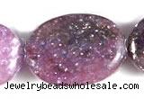 CKU02 15 inches 10*14mm oval purple kunzite beads Wholesale