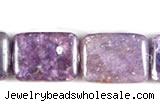 CKU10 15 inches 13*18mm rectangle purple kunzite beads wholesale