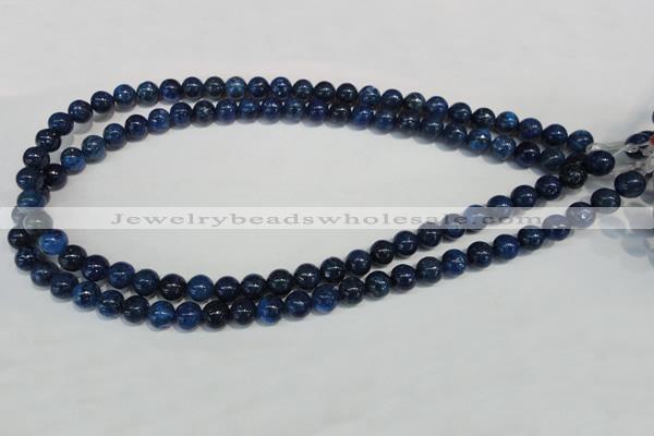 CKU102 15.5 inches 8mm round dyed kunzite beads wholesale