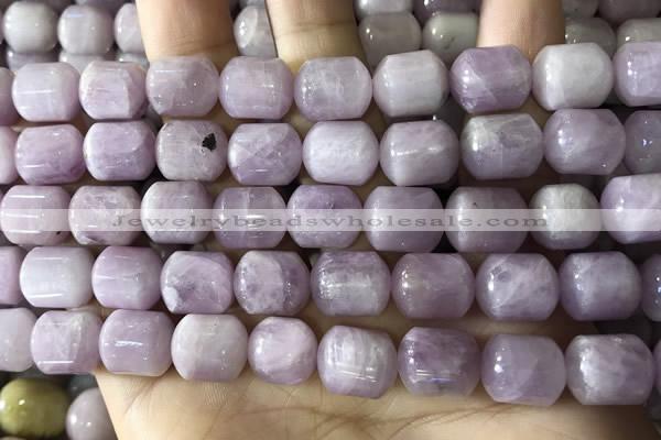 CKU333 15.5 inches 10*12mm tube kunzite gemstone beads