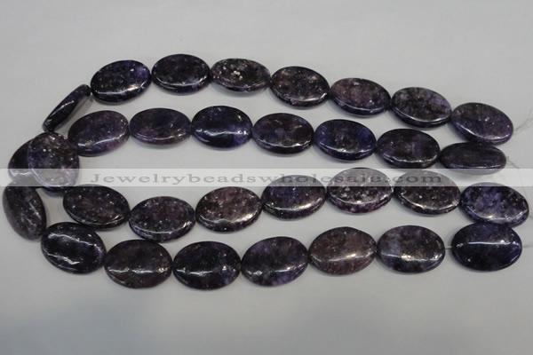 CKU42 15.5 inches 18*25mm oval purple kunzite beads wholesale