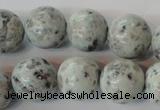 CKW05 15.5 inches 14mm round kiwi jasper gemstone beads