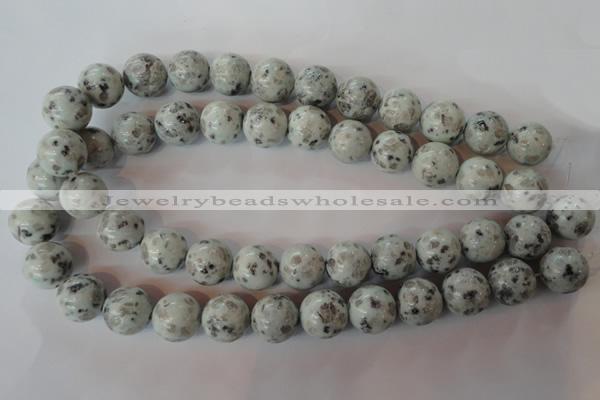 CKW05 15.5 inches 14mm round kiwi jasper gemstone beads