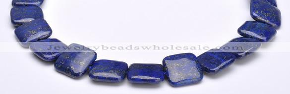 CLA02 Square 20*20mm deep blue dyed lapis lazuli gemstone beads