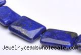 CLA04 15*20mm rectangle deep blue dyed lapis lazuli stone beads