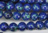 CLA402 15.5 inches 8mm round synthetic lapis lazuli beads