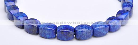 CLA43 9*9*18mm barrel deep blue dyed lapis lazuli beads