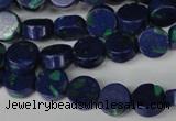 CLA442 15.5 inches 8mm coin synthetic lapis lazuli beads