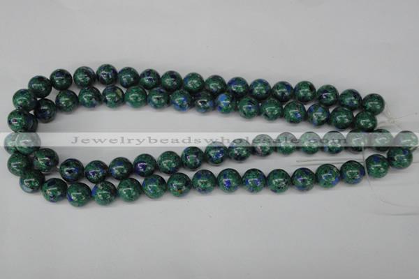 CLA481 15.5 inches 10mm round synthetic lapis lazuli beads