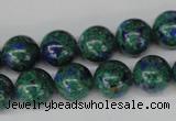 CLA482 15.5 inches 12mm round synthetic lapis lazuli beads